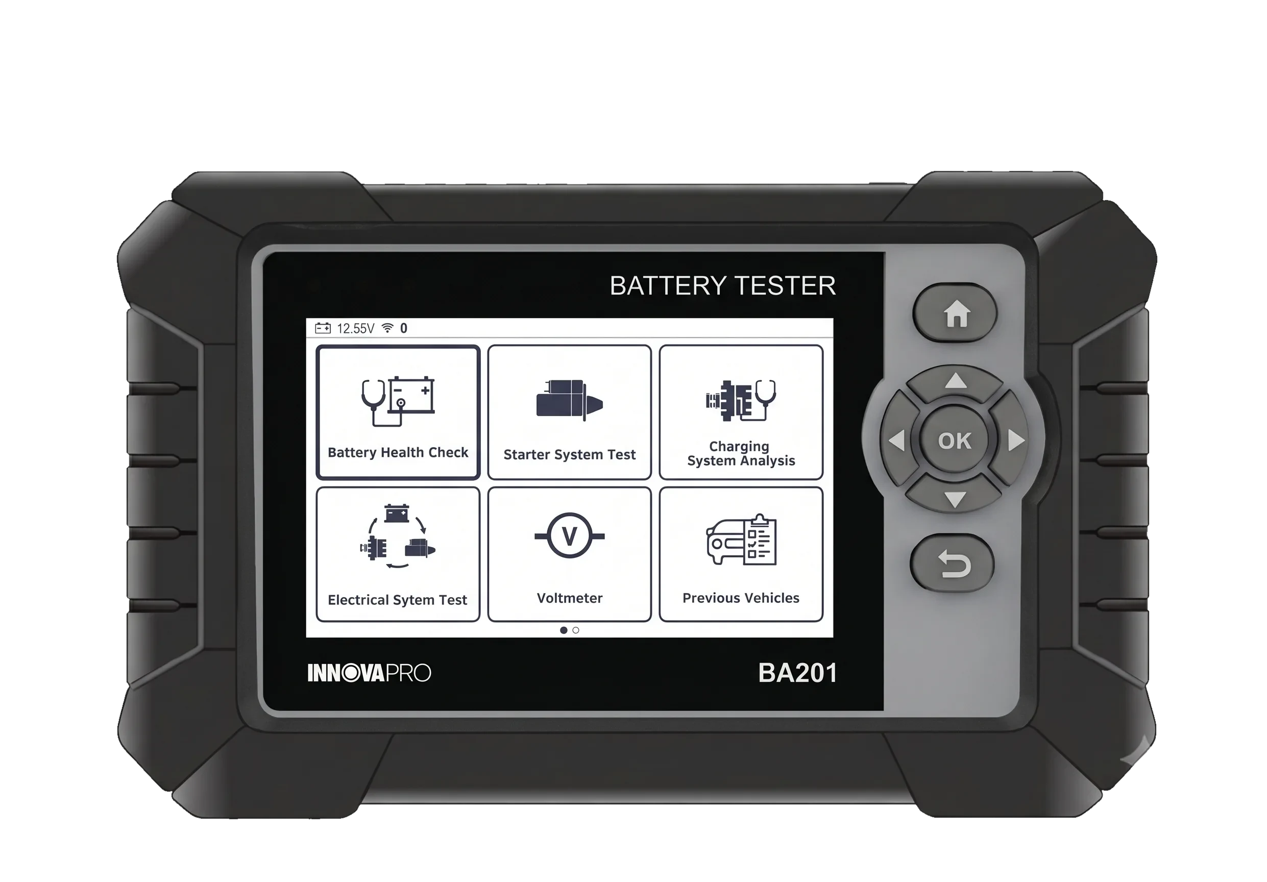 BA201 Professional Battery Tester tablet